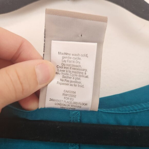 Anthropologie Dolan Left Coast Collection Blue Shift Dress Loren Tunic XL - Picture 8 of 8